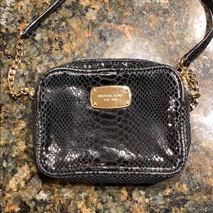 Michael Kors Black and Gold Crossbody Bag
